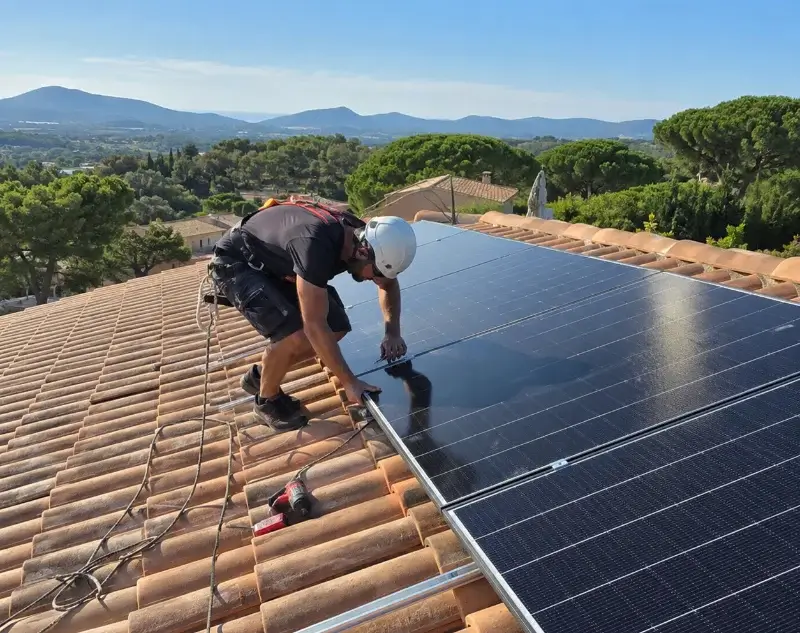 Installateur panneaux solaires Saint-Romain-en-Gal — pose photovoltaïque sur toiture